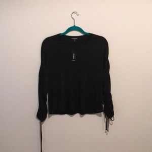 Black long sleeve top